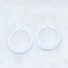 Fashion Geometric Metal Spray Paint Women's Hoop Earrings 1 Pair