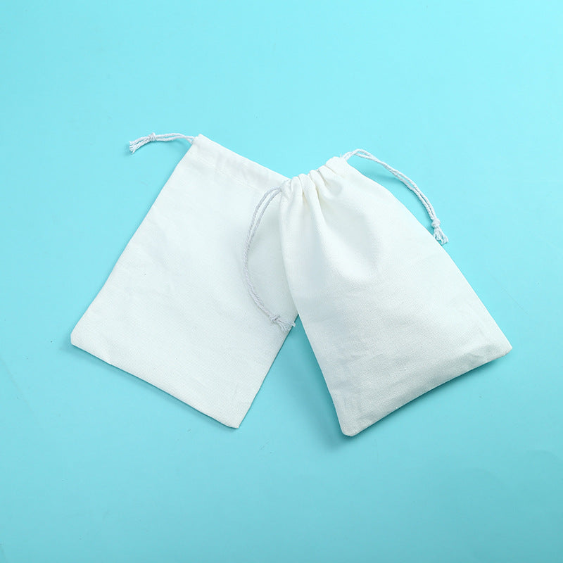 Simple Style Solid Color Cotton Jewelry Packaging Bags