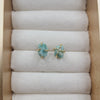 1 Pair Simple Style Geometric Plating Crystal Ear Studs