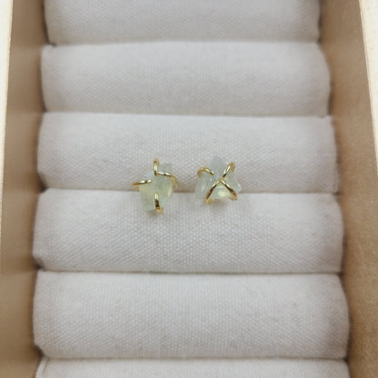 1 Pair Simple Style Geometric Plating Crystal Ear Studs