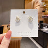 Fashion Bow Knot Alloy Plating Inlay Artificial Gemstones Pearl Women's Drop Earrings 1 Pair