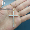 Fashion Cross Copper Plating Zircon Pendant Necklace 1 Piece