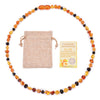 Fashion Geometric Amber Beaded Kid's Necklace