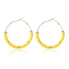 1 Pair Fashion Circle Soft Clay Beaded Women's Earrings