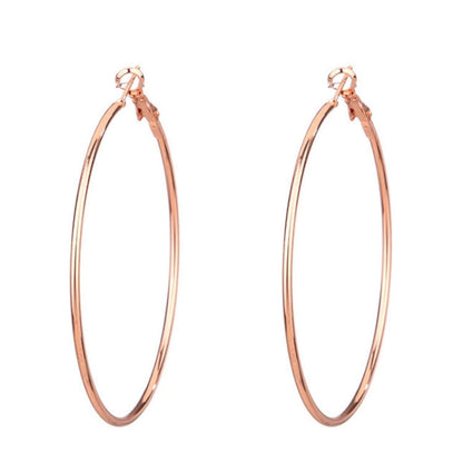 Fashion Circle Metal Plating Women's Earrings 1 Pair