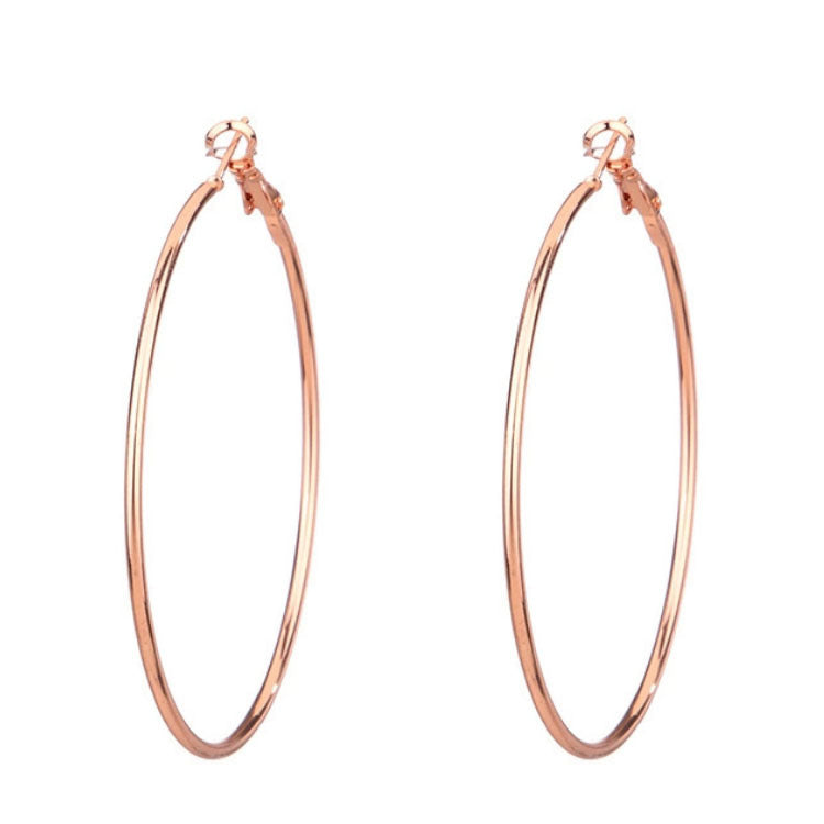 Fashion Circle Metal Plating Women's Earrings 1 Pair