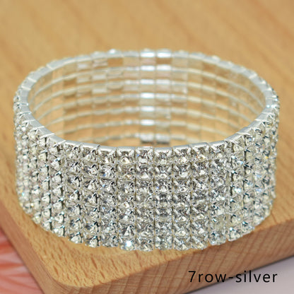 Luxurious Circle Alloy Plating Rhinestones Bracelets