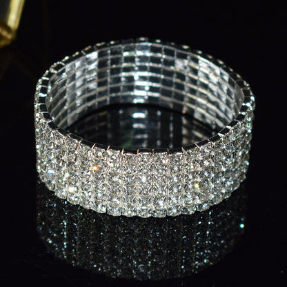 Luxurious Circle Alloy Plating Rhinestones Bracelets