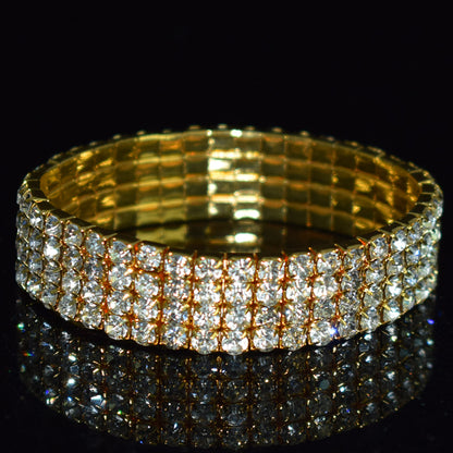 Luxurious Circle Alloy Plating Rhinestones Bracelets