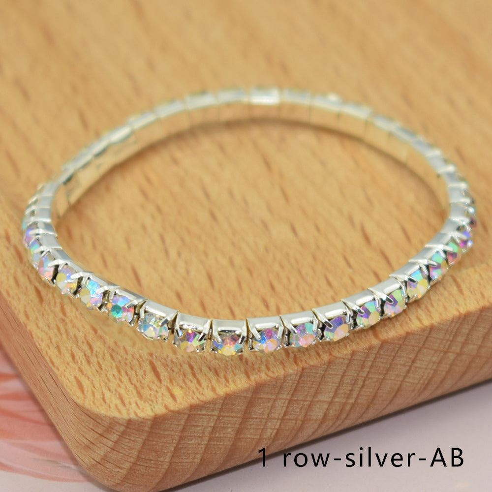 Luxurious Circle Alloy Plating Rhinestones Bracelets