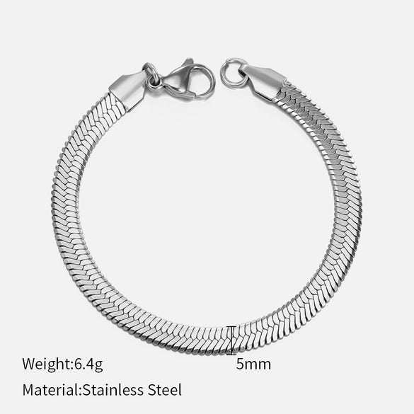 Fashion Geometric Stainless Steel Plating Bracelets