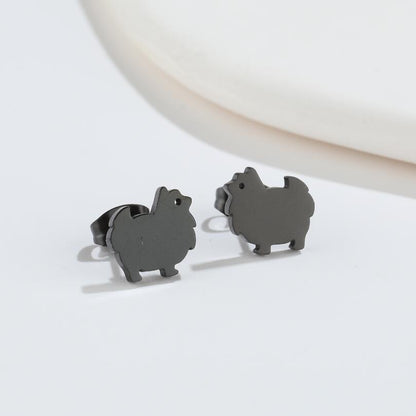 Fashion Animal Titanium Steel Ear Studs 1 Pair