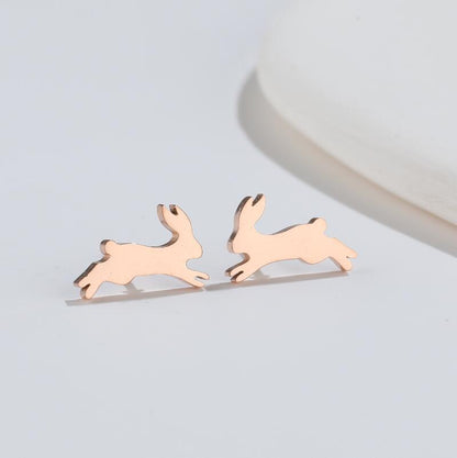 Fashion Animal Titanium Steel Ear Studs 1 Pair