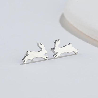 Fashion Animal Titanium Steel Ear Studs 1 Pair