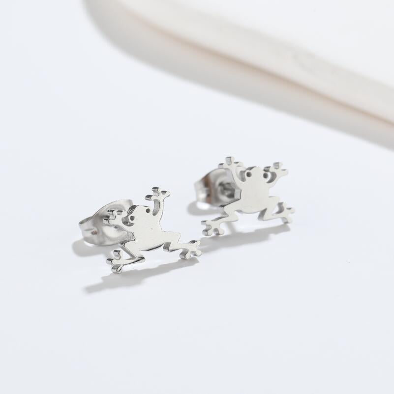 Fashion Animal Titanium Steel Ear Studs 1 Pair