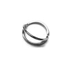 Simple Style Solid Color Stainless Steel Plating Nose Ring 1 Piece