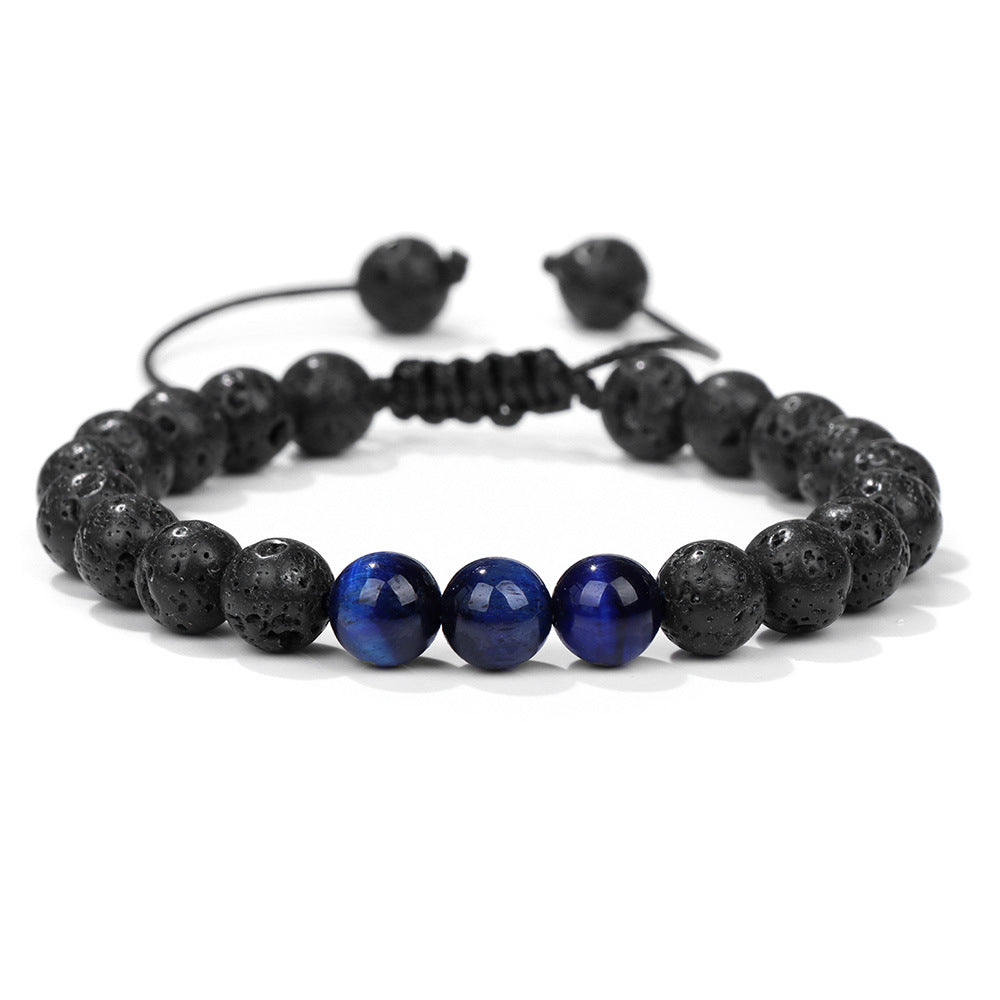 Fashion Gradient Color Natural Stone Agate Beaded Bracelets