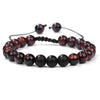 Fashion Gradient Color Natural Stone Agate Beaded Bracelets