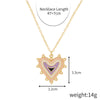 Fashion Heart Shape Alloy Enamel Women's Pendant Necklace