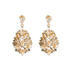 1 Pair Fashion Solid Color Inlay Alloy Rhinestones Glass Drop Earrings