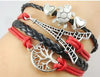 Fashion Animal Letter Heart Shape Alloy Plating Hollow Out Unisex Bracelets 1 Piece