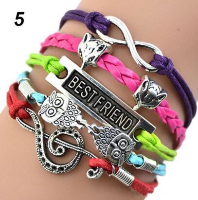 Fashion Animal Letter Heart Shape Alloy Plating Hollow Out Unisex Bracelets 1 Piece