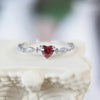 Fashion Heart Shape Alloy Rhinestone Zircon Women's Rings