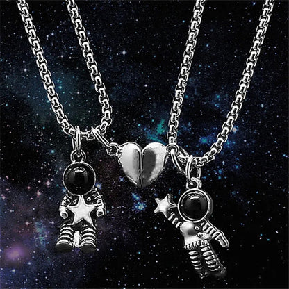 Cartoon Style Astronaut Alloy Plating Unisex Pendant Necklace 1 Piece