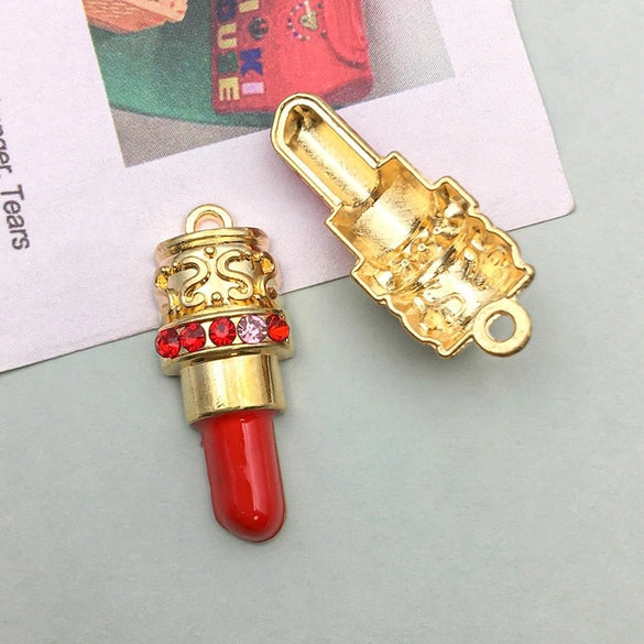 16 Models Per Model 1, 16/Bag 15*16mm 17*19mm 23*18mm Zinc Alloy Lipstick Lips High Heel Pendant
