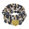 1 Set Ethnic Style Wings Arylic Artificial Crystal Alloy Beaded Women's Bracelets