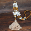 Ethnic Style Star Wood Women's Sweater Chain Long Necklace