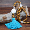 Ethnic Style Star Wood Women's Sweater Chain Long Necklace