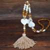 Ethnic Style Star Wood Women's Sweater Chain Long Necklace