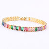 Fashion Geometric Copper Inlay Zircon Bracelets