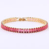 Fashion Geometric Copper Inlay Zircon Bracelets