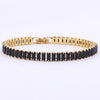 Fashion Geometric Copper Inlay Zircon Bracelets