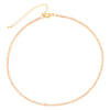 Shiny Geometric Copper Gold Plated Zircon Necklace