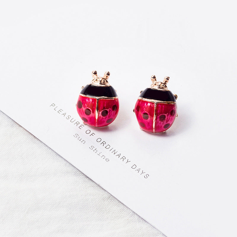 Cartoon Style Clouds Panda Strawberry Alloy Enamel Inlay Artificial Diamond Women's Ear Studs 1 Pair