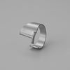 Ins Style Letter Titanium Steel Plating Open Ring