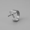 Ins Style Letter Titanium Steel Plating Open Ring