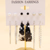 Simple Style Geometric Alloy Resin Inlay Artificial Pearls Rhinestones Women's Hoop Earrings 1 Set