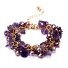 Retro Geometric Alloy Natural Stone Crystal Bracelets 1 Piece