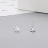 1 Pair Simple Style Round Inlay Sterling Silver Zircon Ear Studs