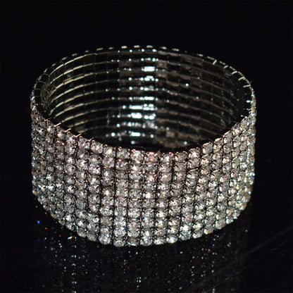 Luxurious Circle Alloy Plating Rhinestones Bracelets