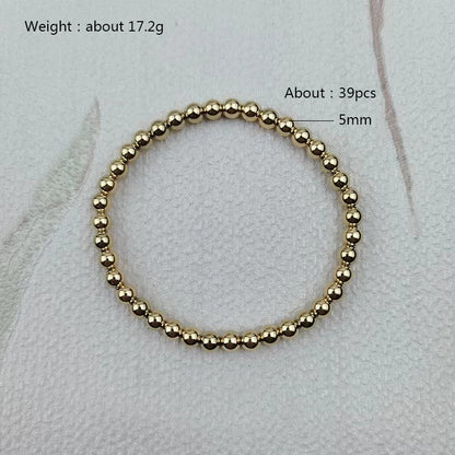 Fashion Geometric Solid Color Stainless Steel Plating Bracelets