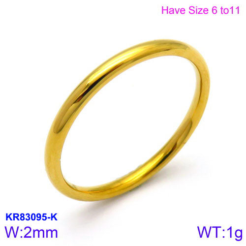 Fashion Round Stainless Steel Polishing Rings 1 Piece