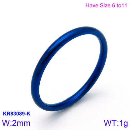 Fashion Round Stainless Steel Polishing Rings 1 Piece