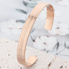 Fashion Leaf Titanium Steel Bangle