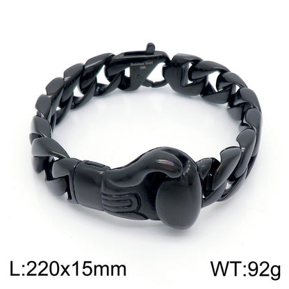 Fashion Solid Color Titanium Steel Bracelets 1 Piece