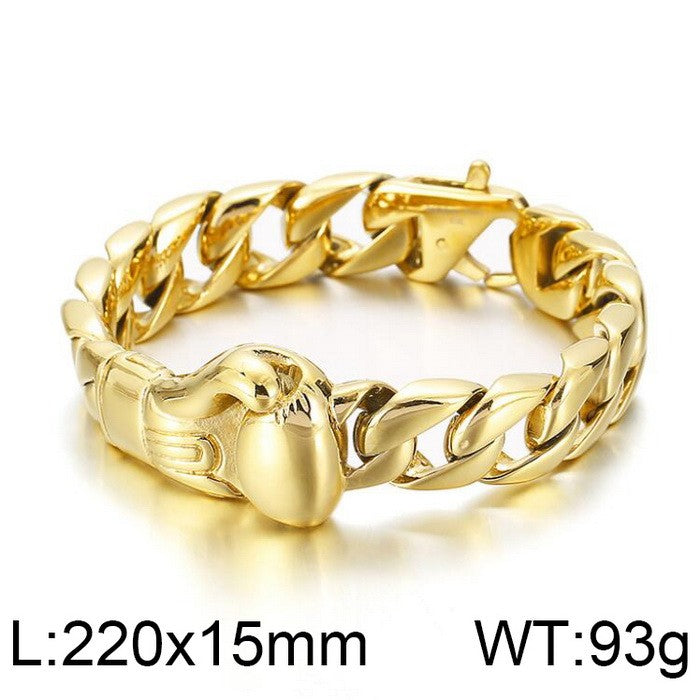 Fashion Solid Color Titanium Steel Bracelets 1 Piece